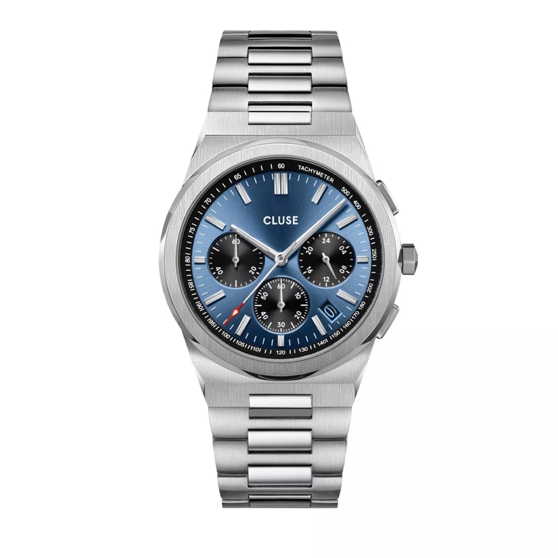 CLUSE Chronograph Vigoureux Chrono Uhr Silber