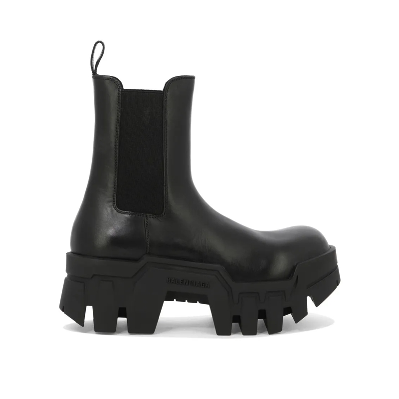 Balenciaga Stiefel Calf Leather Ankle Boots Black