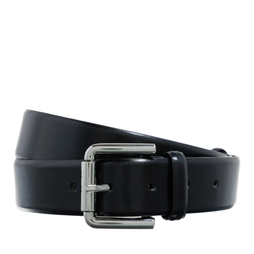 Max Mara Leather Belt Wetleather35 Nero