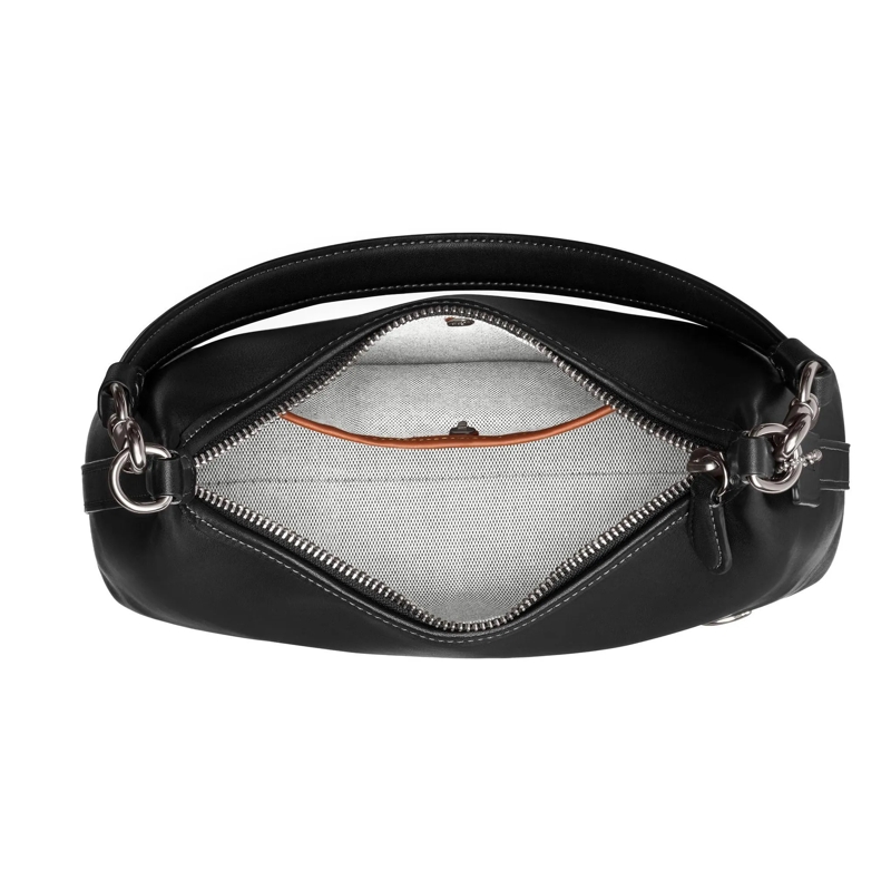 Coach Hobo Bag Glovetanned Leather Juliet Shoulder Bag 25 Black(Image 8)