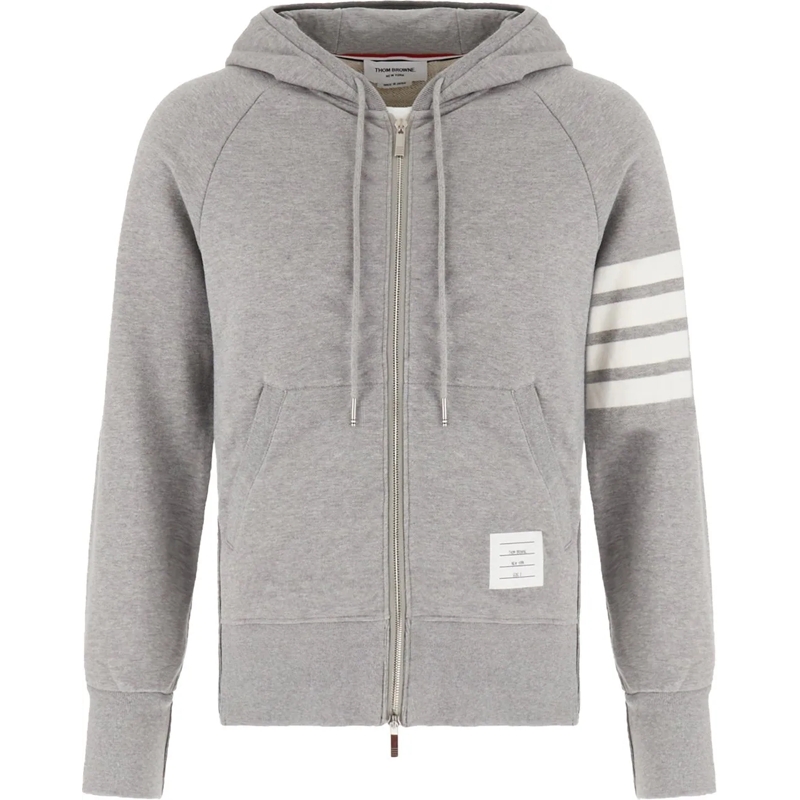Thom Browne  Thom Browne Melange grey cotton sweatshirt grau