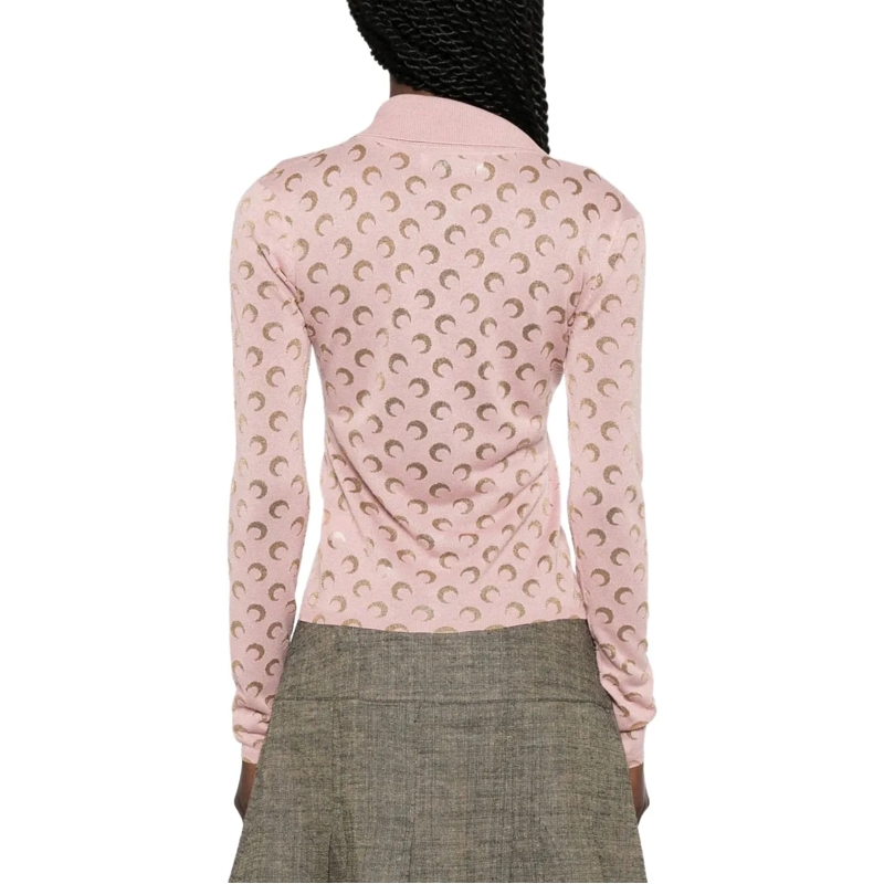 Marine Serre Chemisier Shirts Rosa rose(Image 3)
