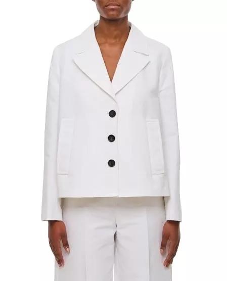 Marni - Hip-Lenght Single Breasted Buttoned Jacket - Größe 38 - white