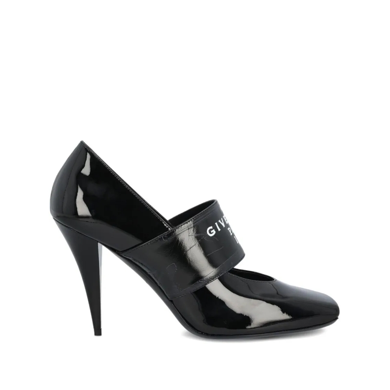 Givenchy Pumps High-Heeled Black Silk And Nylon Pumps Black