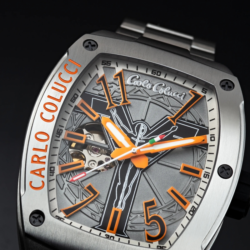 Carlo Colucci Automatikuhr Automatikuhr CC100 . silber(Image 6)