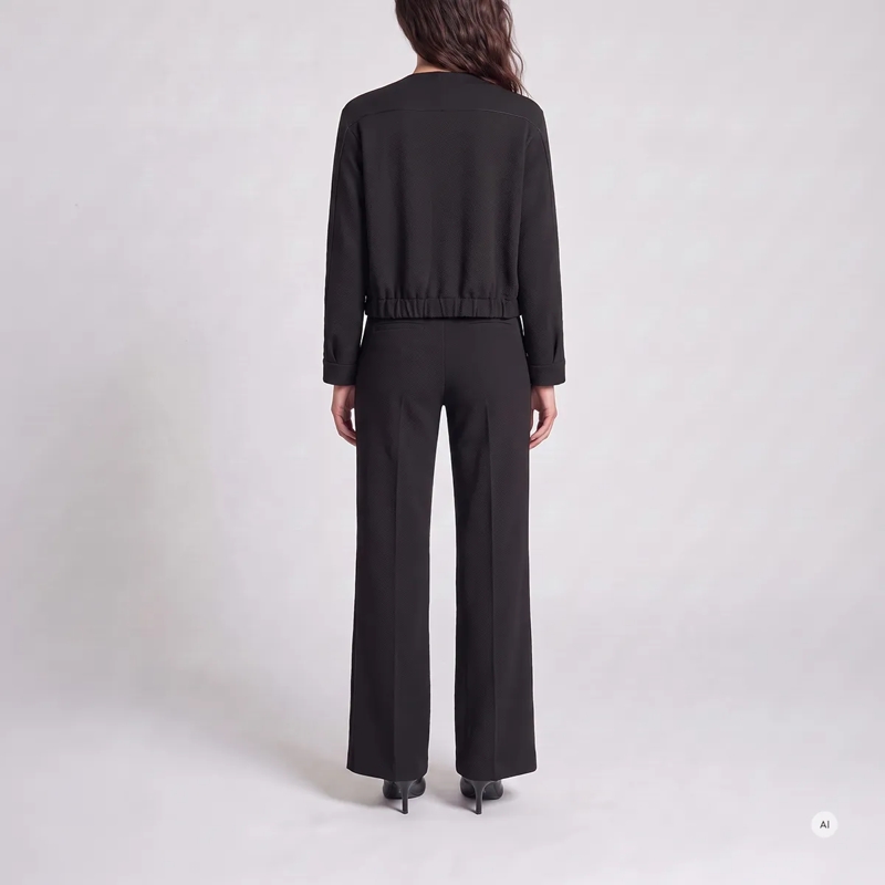 Marc Aurel Blouson Diese Blousonjacke mit Satin-Paspel aus Super-Stre schwarz(Image 4)