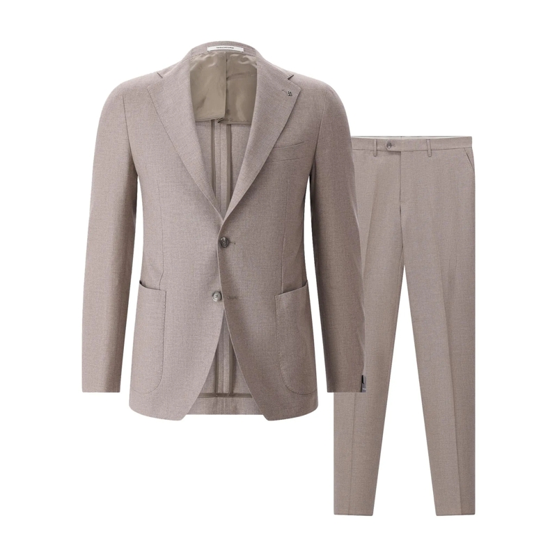 Tagliatore Combinaison de costume Zweiteiliger Anzug aus Wollmix braun