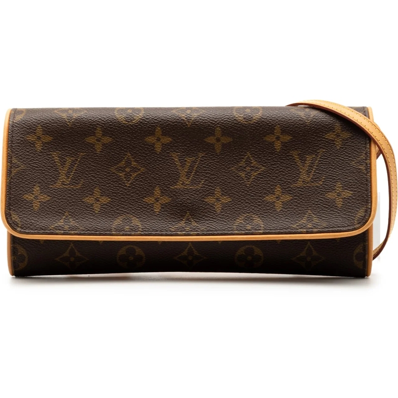 Louis Vuitton Schultertasche Monogram Pochette Twin GM braun
