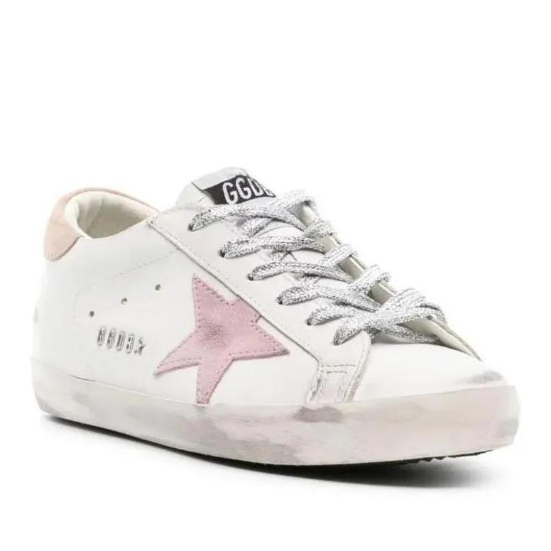 Golden Goose Low-Top Sneaker - Superstar Leather Sneakers - Gr. 37 (EU) - in Weiß - für Damen