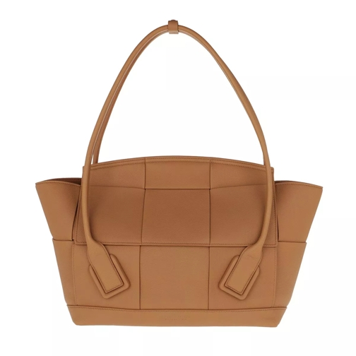 Bottega Veneta Arco Shoulder Bag Leather Caramel Shopping Bag