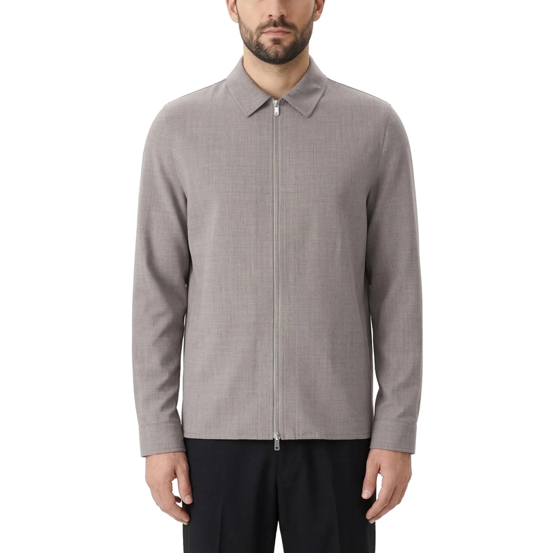 Marco Pescarolo Overgangsjas Jacke Avi aus Leinen grau(Image 2)