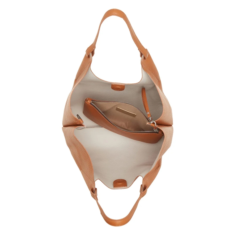 Gianni Chiarini Boodschappentas Dua Hobo Bag Large Caramello-Sabbia(Image 5)