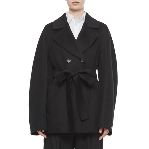 Sportmax  Ella Wool Blend Short Coat Black