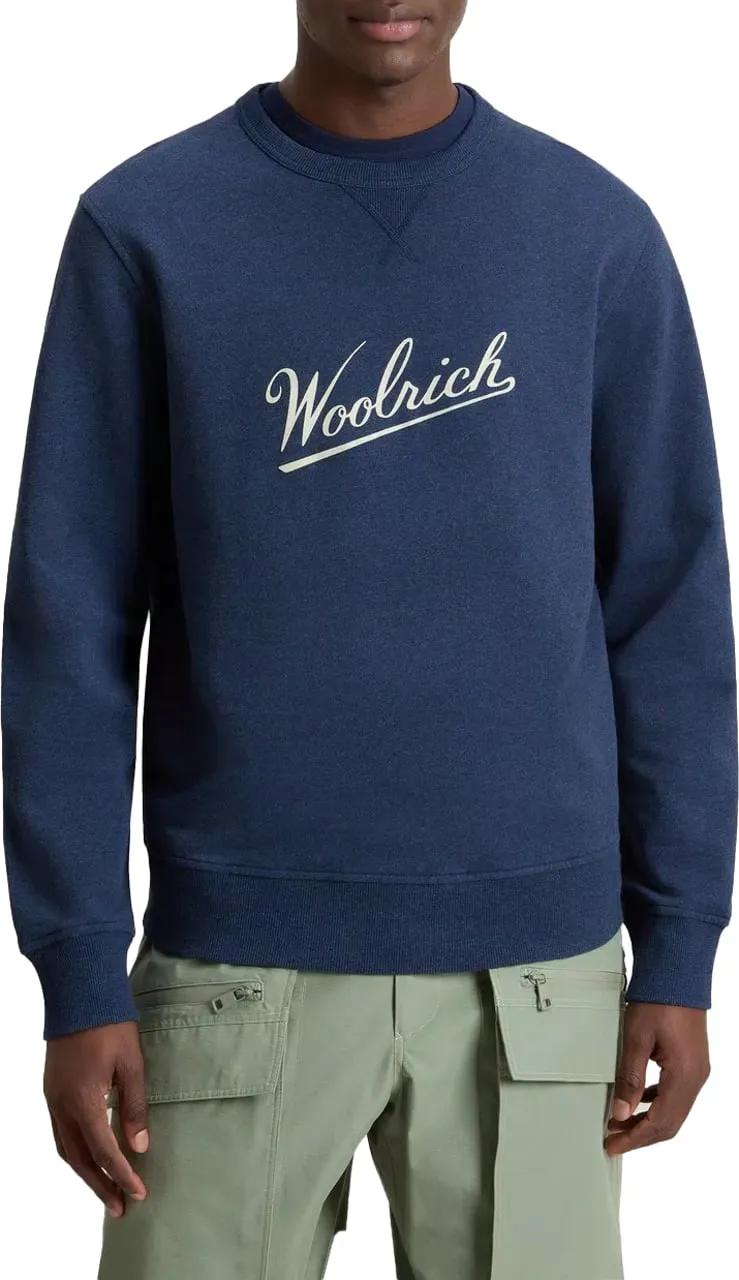 Thumbnail - Woolrich - Mouline Crewneck Melton Blue - Größe XL - blue