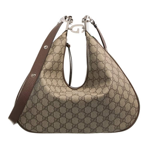 Gucci Gucci Attache Shoulder Bag Medium Beige Hobotas