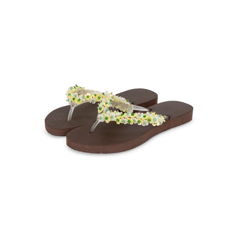 UZURII Flip Flops flip flop Tulum Bloom Yellow mocca(Image 8)