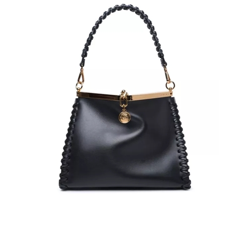 Etro Small 'Vela' Black Leather Bag Black Cross body-väskor