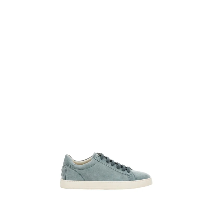 Tod's Lage-top sneaker Suede Sneakers With Textured Sole Grey
