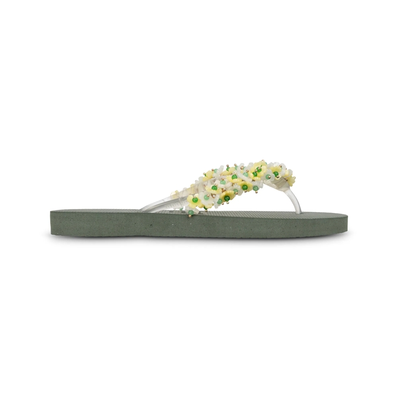 UZURII Flip Flops flip flop Tulum Bloom Yellow dunkel-grün(Image 5)