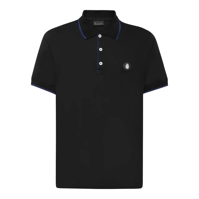BILLIONAIRE Top Poloshirt Ss schwarz