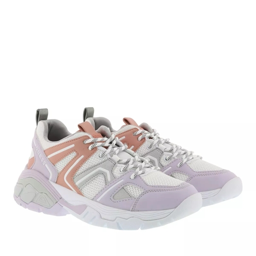 Guess Marlia Active Lady Leather Sneaker White/Soft Lilac/Coral låg sneaker