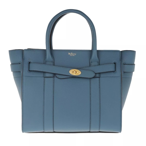 Mulberry Baywater Shopping Bag Leather Blue Tote