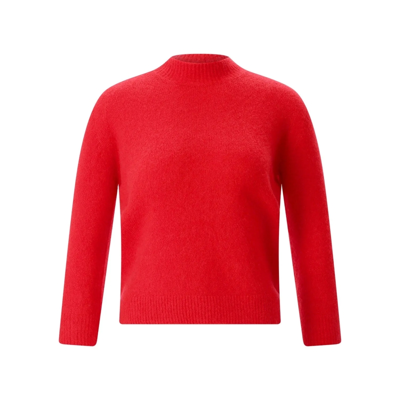 Roberto Collina Pullover Pullover aus Kaschmir-Seide-Mix rot