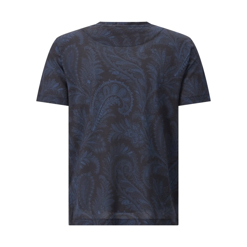 Etro T-Shirt T-Shirt mit Paisley-Muster blau(Image 2)