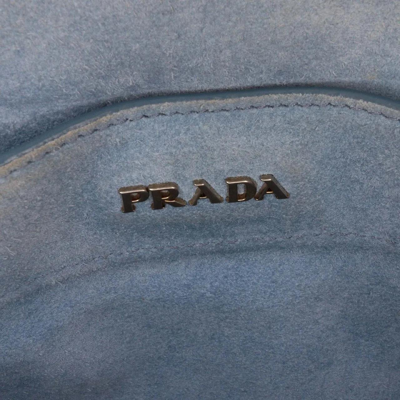 Thumbnail - Prada Shopper - Glace Calf Studded Etiquette Tote - Gr. unisize - in Schwarz - für Damen