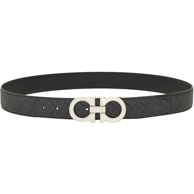 Salvatore Ferragamo Gürtel Belts Grey grau