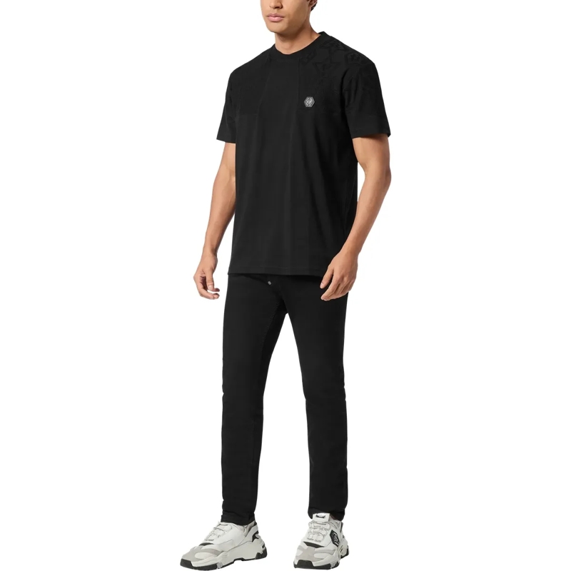 Philipp Plein T-Shirt T-Shirt Rundhalsausschnitt Ss Crest schwarz(Image 4)