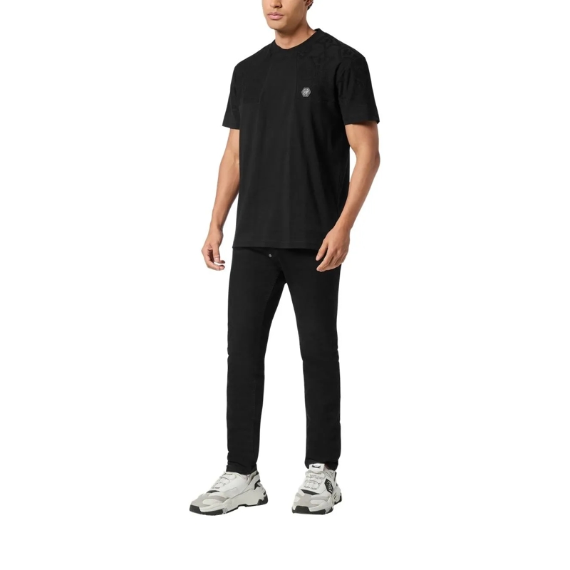 Philipp Plein T-Shirt T-Shirt Rundhalsausschnitt Ss Crest schwarz(Image 3)