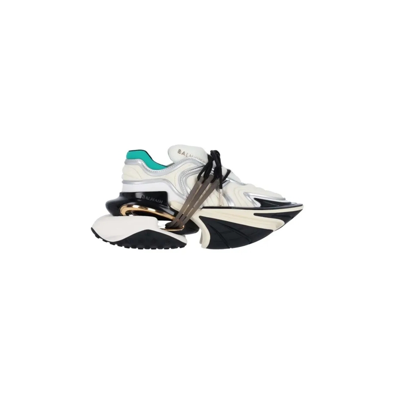 Balmain Lage-top sneaker Chunky Platform Sneakers With Textured Rubber Sole Multicolor
