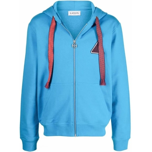 Lanvin  Lanvin Triangle Zip-Up Sweatshirt blau