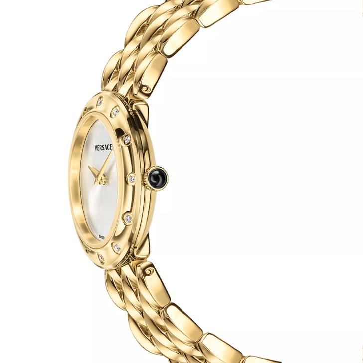 Versace V Flare Watch Yellow Gold Quartz Watch