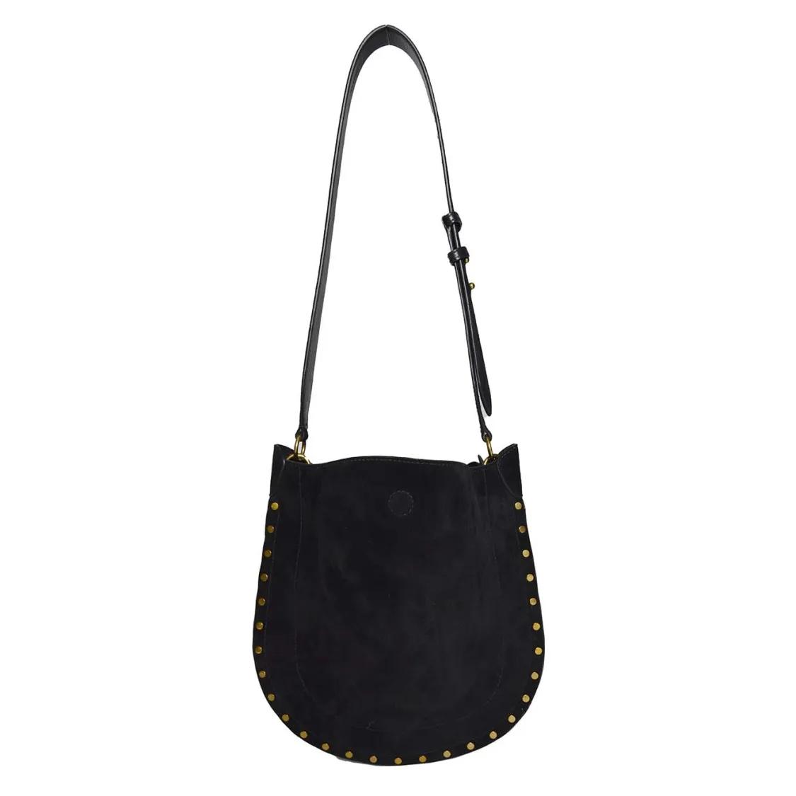 Isabel marant Hobo bags Black Oskan Soft Suede Leather Bag in zwart