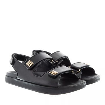 サンダル・ミュール GIVENCHY Black Leather Stitch Sandals Givenchy | Stitch 95 black sandals | Savannahs