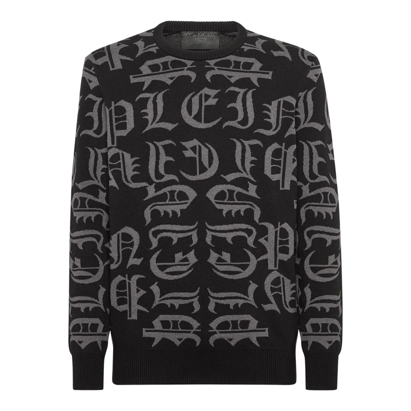 Philipp Plein  Pullover Rundhalsausschnitt Gothic Plein schwarz