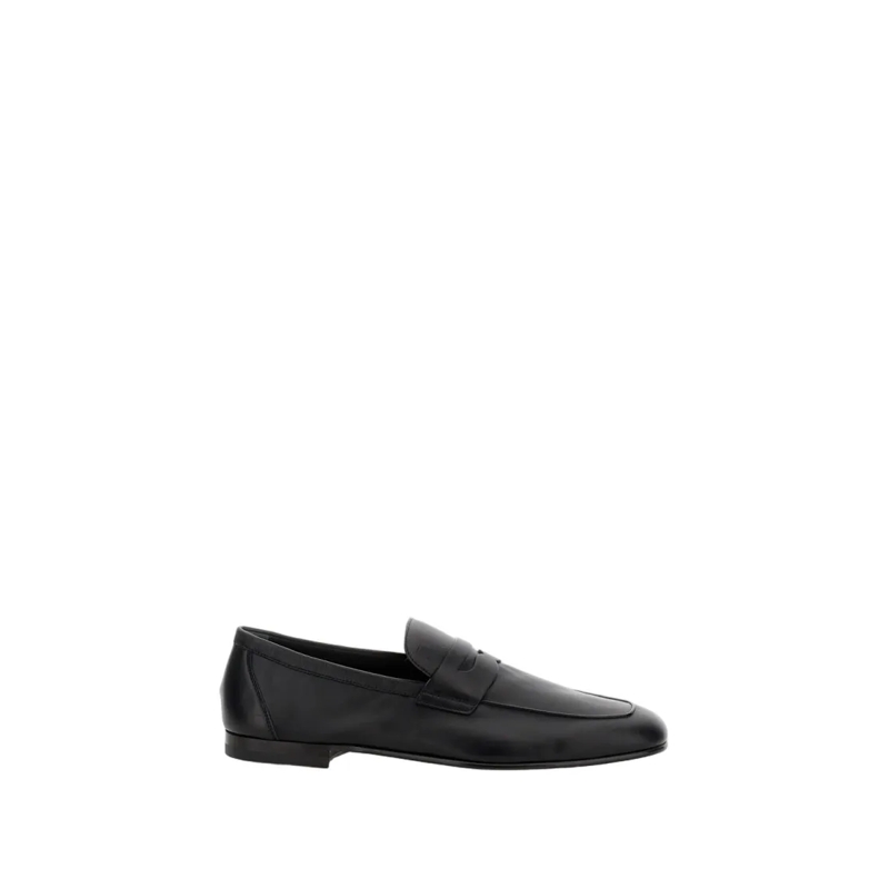 Tod's Loafer Classic Leather Moccasin With Subtle Monogram Deta Neutrals