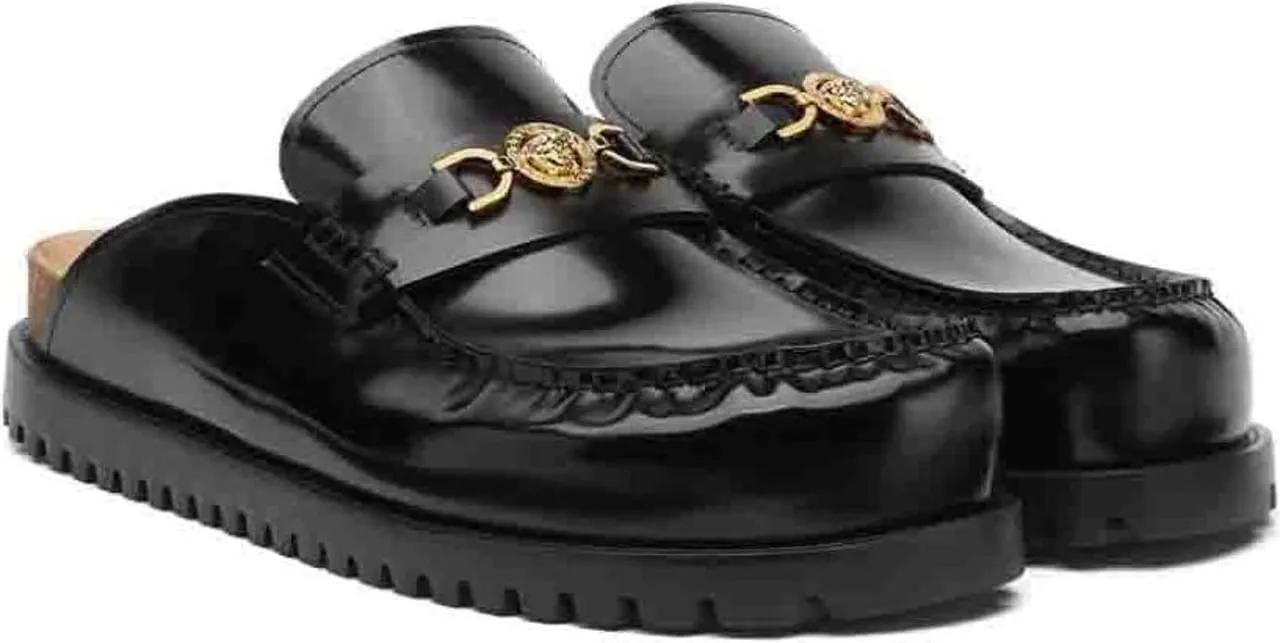 Versace Slipper & Pantoletten - Sandals Black - Gr. 40 (EU) - in Schwarz - für Damen