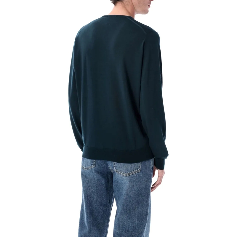 John Smedley Pull Blenheim Extra Fine Merino Wool V-Neck Jumper Black