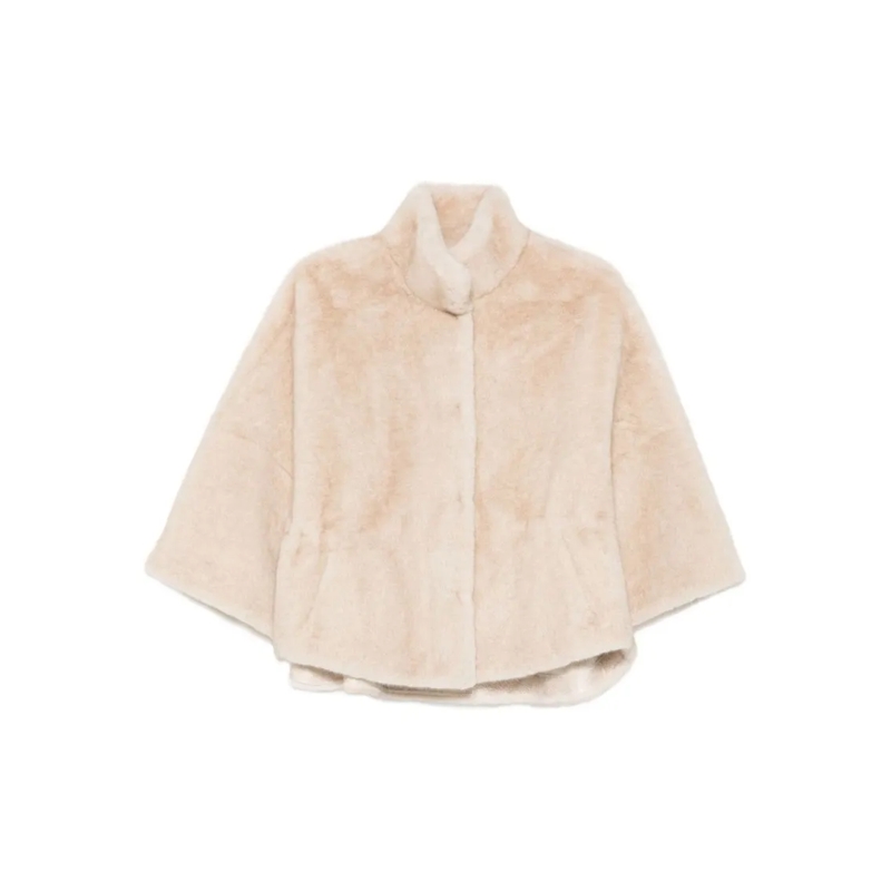 Valentini 1972  Boxy Silhouette Beige Coat Neutrals