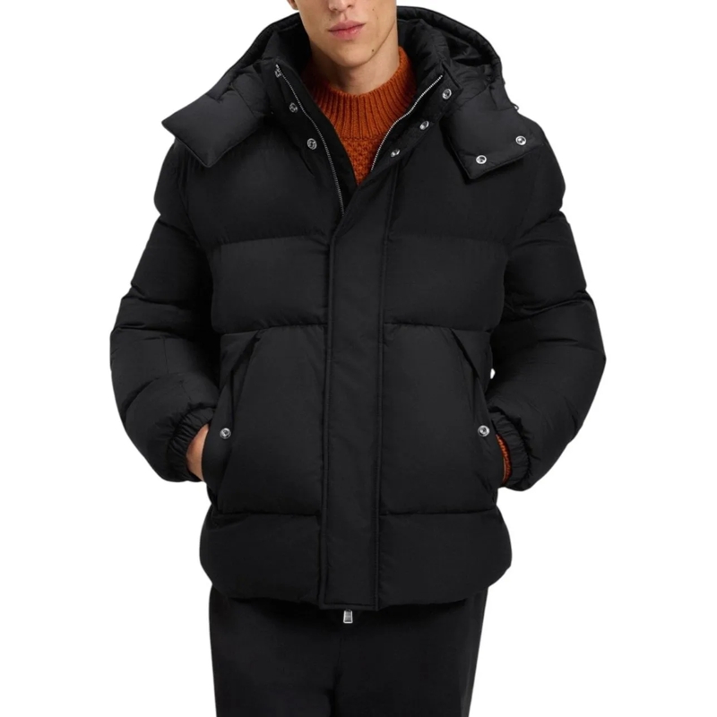 Boss Daunenjacke Heren Jas schwarz