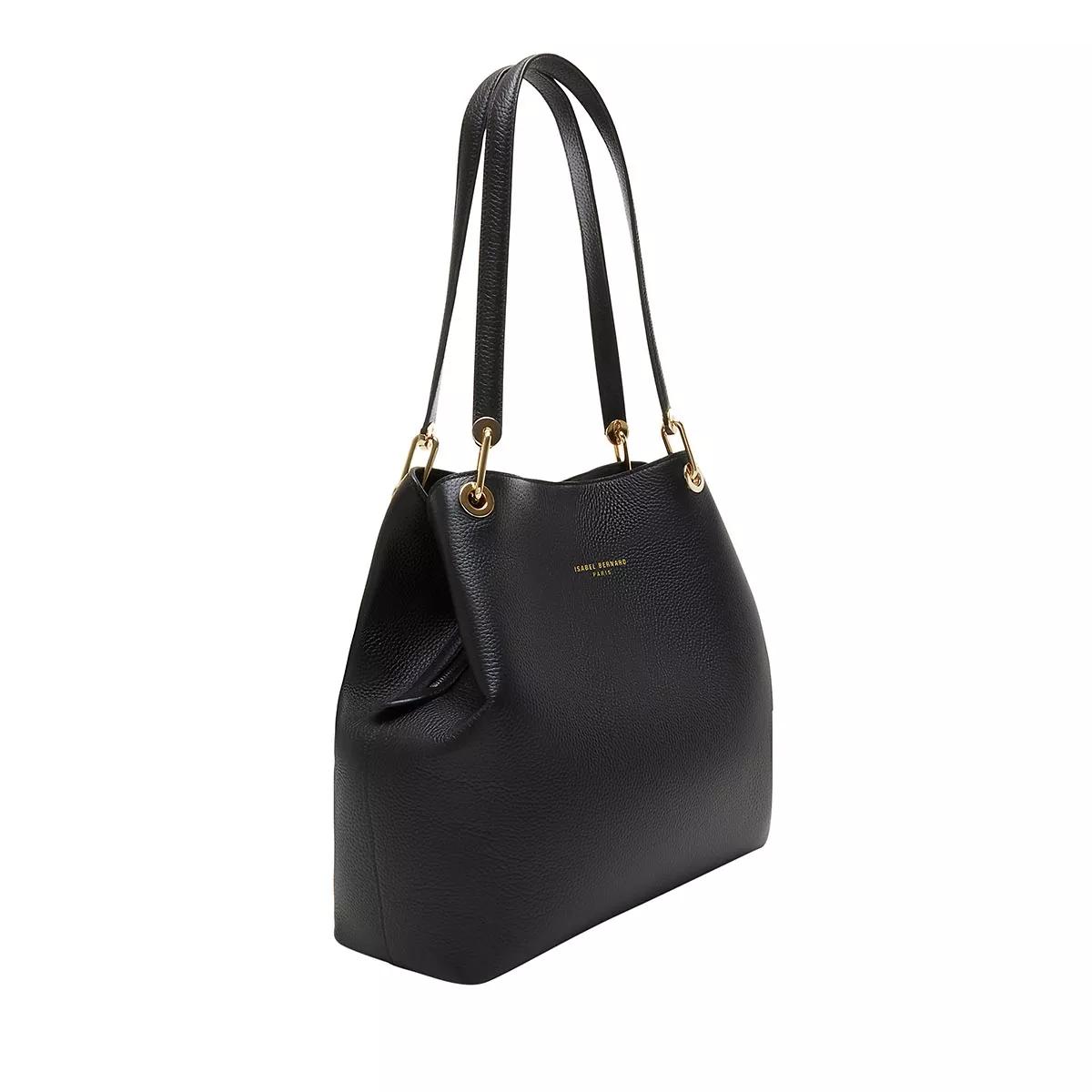 Thumbnail - Isabel Bernard Beuteltaschen - Femme Forte Annabelle Black Calfskin Leather Shoul - Gr. unisize - in Schwarz - für Damen