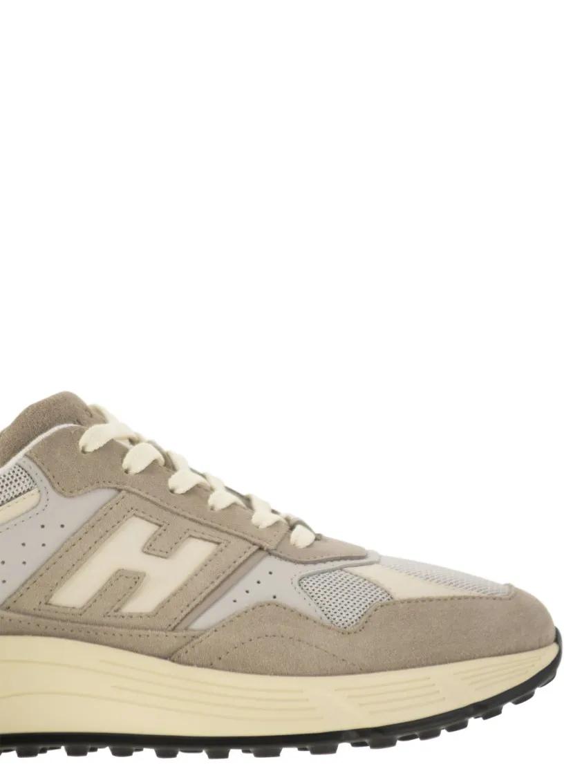 Thumbnail - Hogan Low-Top Sneaker - Hyperlight - Suede And Canvas Sneakers - Gr. 8 - in Beige - für Damen