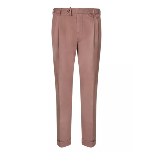 Dell'oglio Cotton Trousers Brown Pantalons