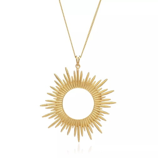 Rachel Jackson London Sunrays Necklace Large Gold Collier long