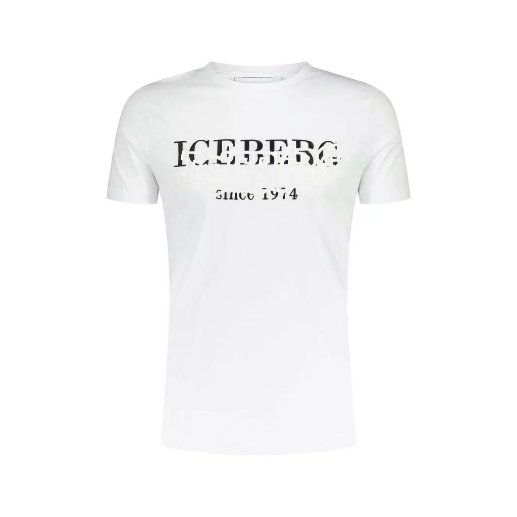 Thumbnail - Iceberg - T-Shirt mit Logo-Schriftzug - Größe XL - red