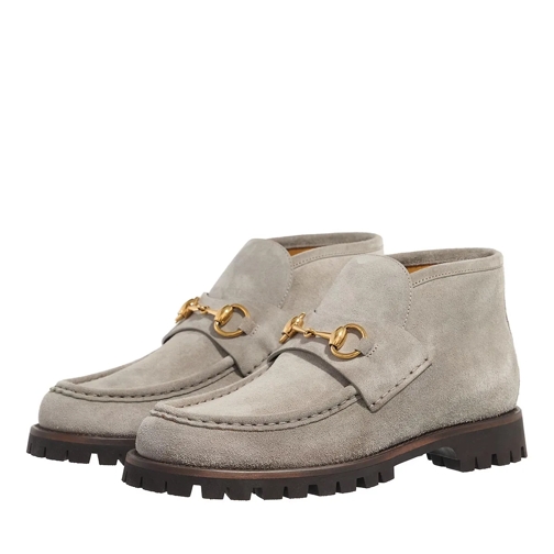 Gucci Enkellaars Suede Ankle Boot Light Grey