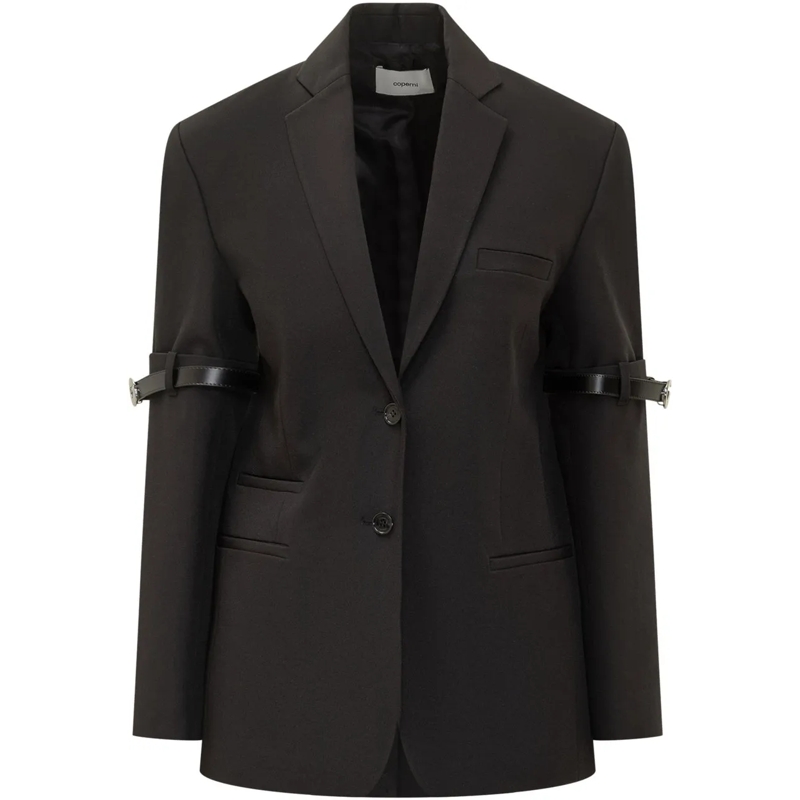 Coperni Blazer Coperni Blazer Nero con Dettaglio Cinturini schwarz